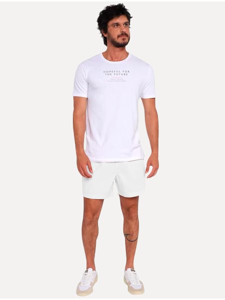 Short Calvin Klein Jeans Masculino Color Elastic Waist Branco