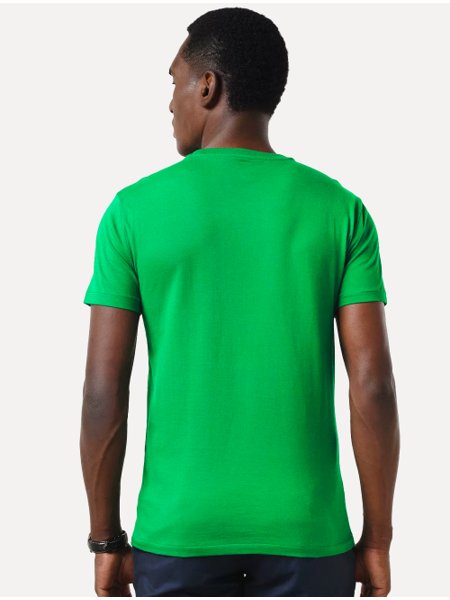 Camiseta Ralph Lauren Masculina Custom Slim Fit Violet Icon Verde