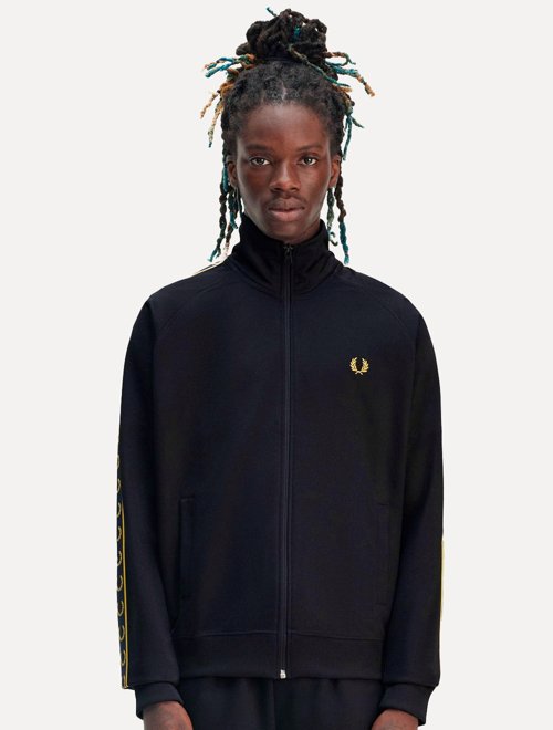 Jaqueta Fred Perry Moletom Masculina Regular Hooded Zip Through