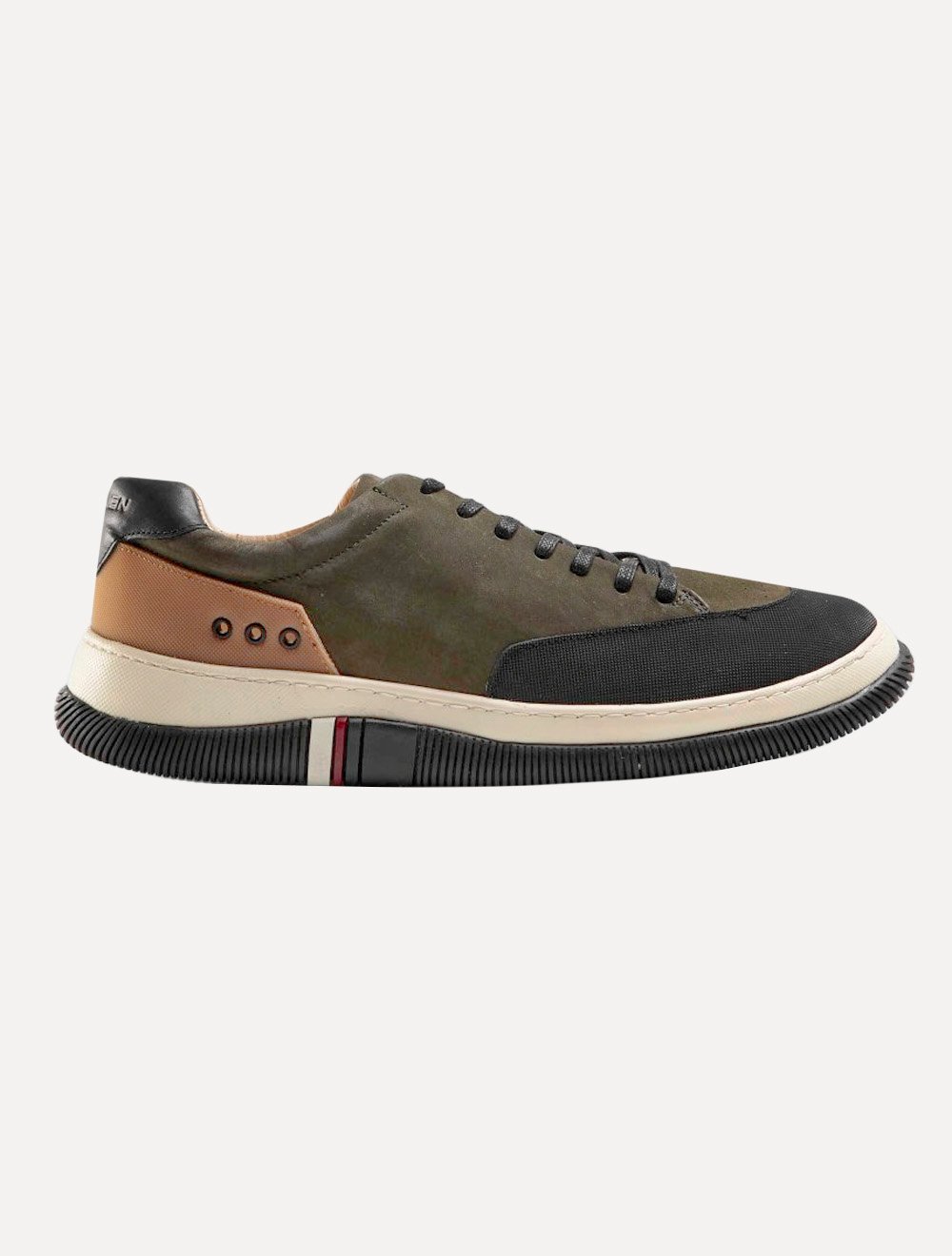 Tênis Osklen Masculino Couro Hybrid Laces Nobuck Verde Militar