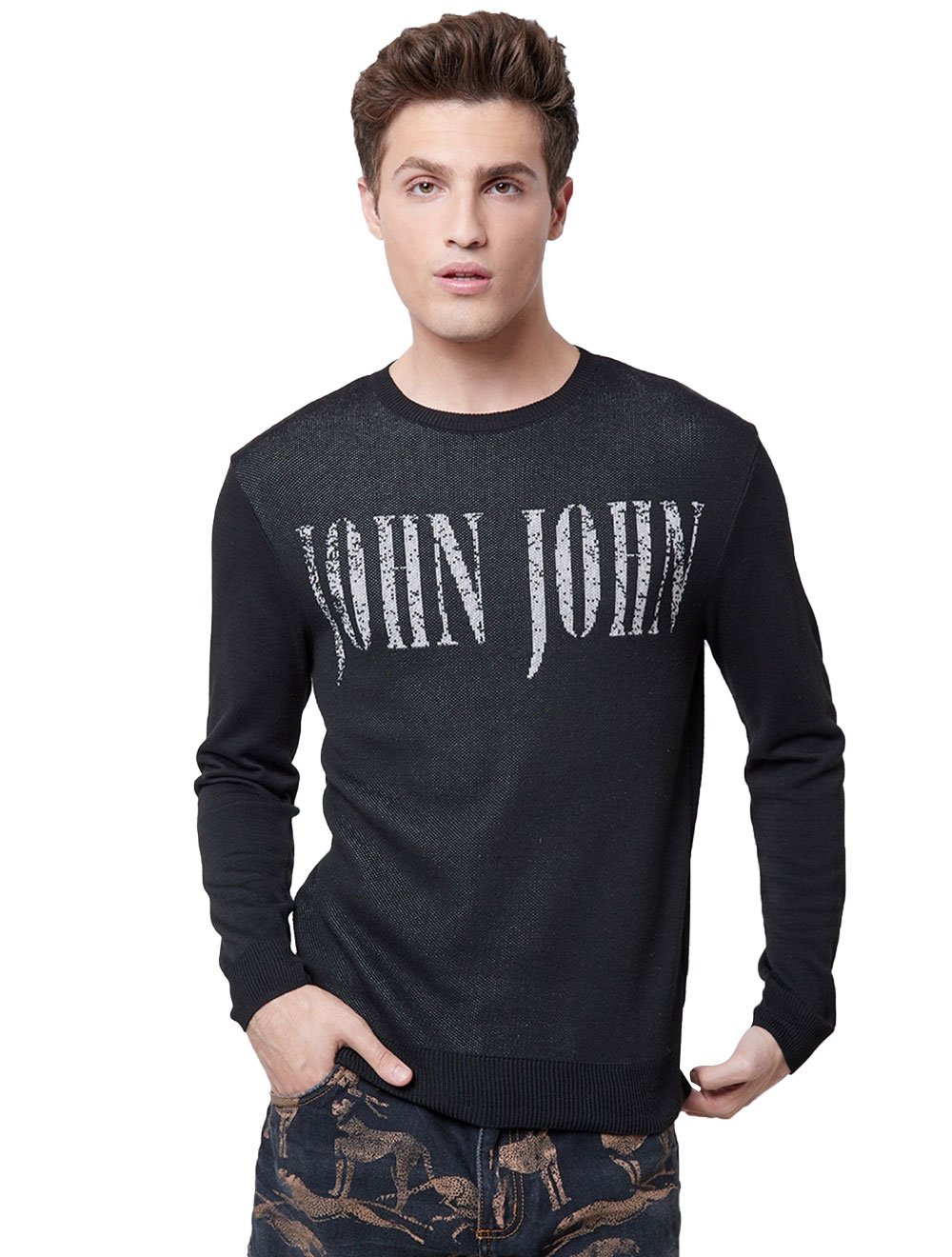 Blusa Masculina Tricot Michael - John John - Preto - Oqvestir