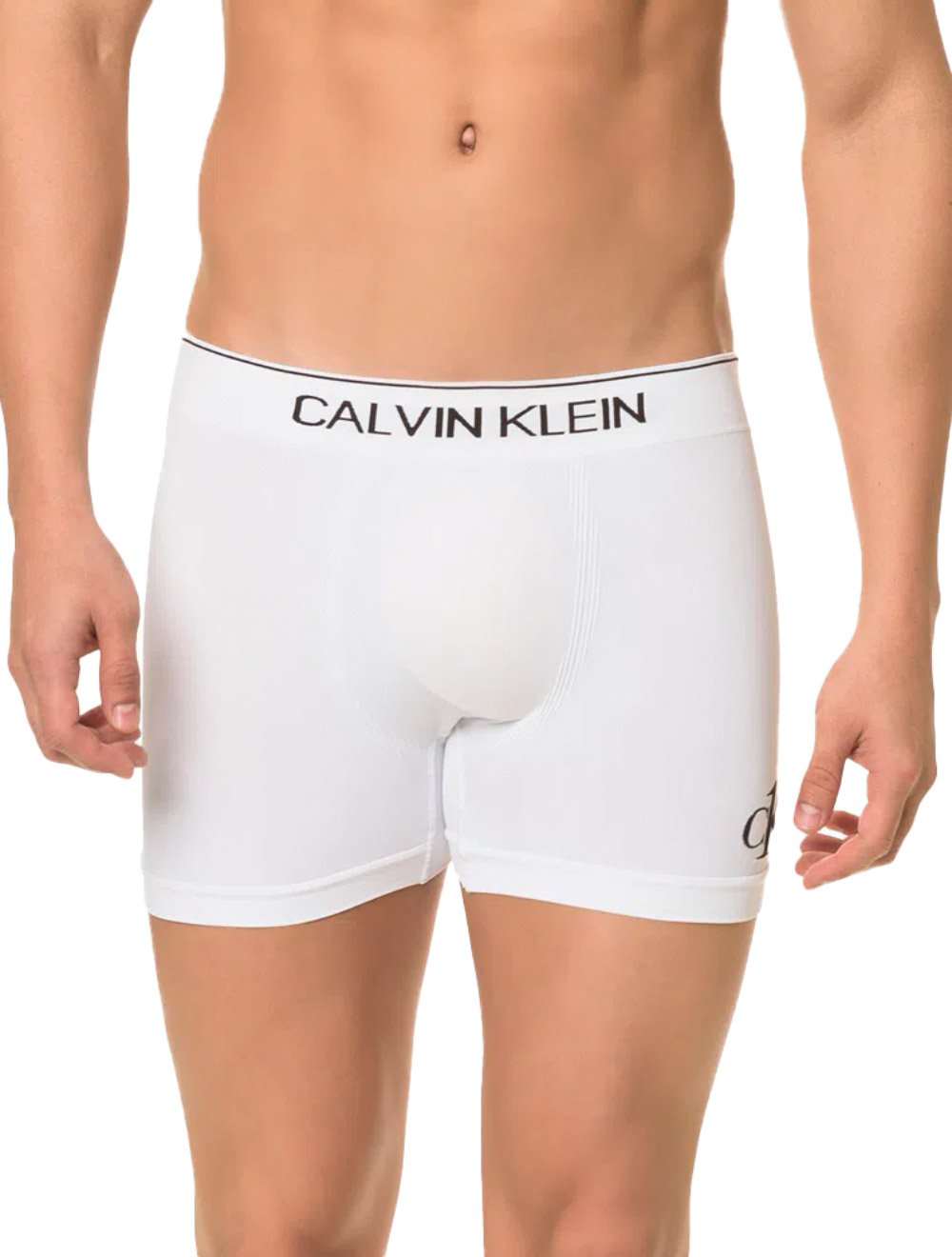 Cueca Calvin Klein Trunk Seamless Logo Lat Branca
