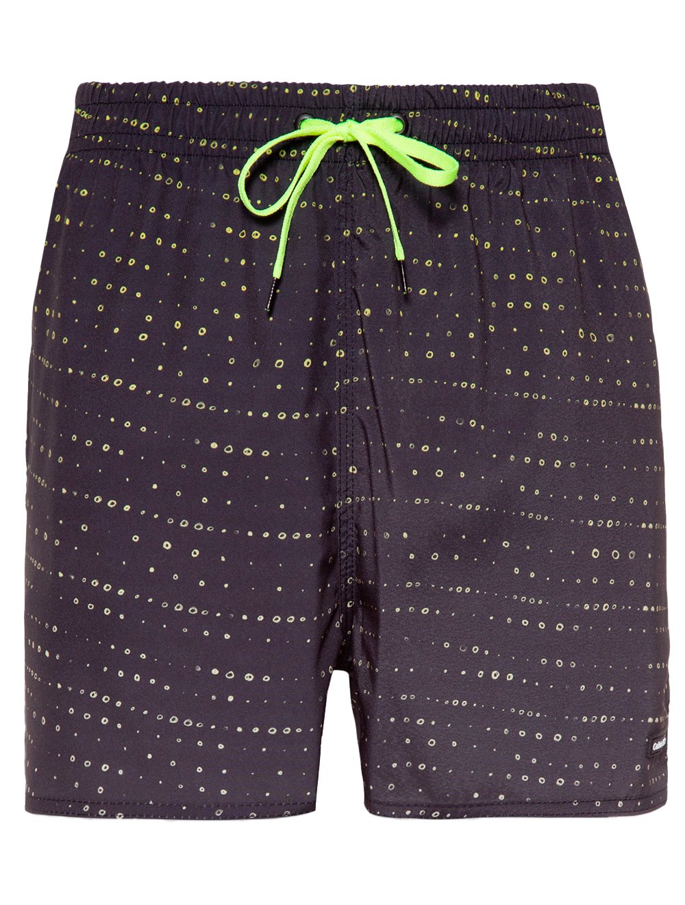 Short Calvin Klein Swimwear Masculino D'Água Wave Dots Chumbo