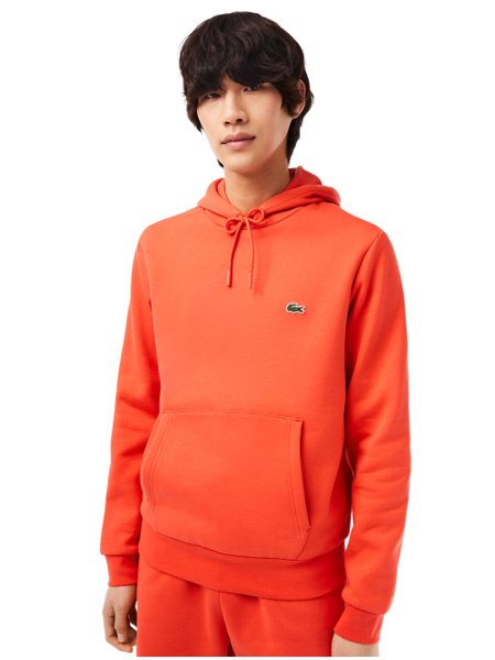 Moletom Lacoste Masculino Organic Cotton Hooded Laranja Secret