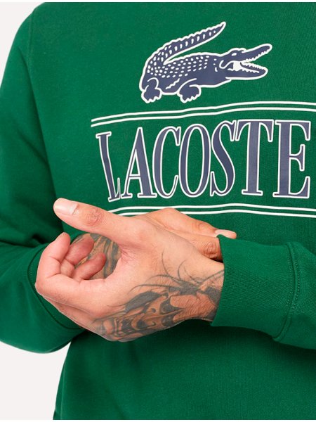 Moletom Lacoste Masculino Cotton Fleece Branded Jogger Verde