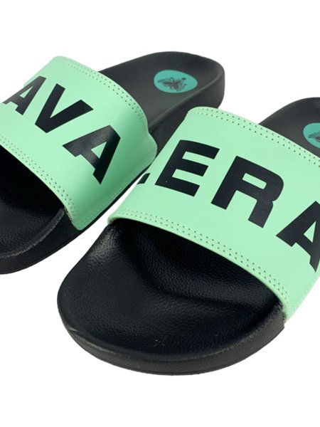 Chinelo Cavalera Masculino Slide Brand Preto/Menta