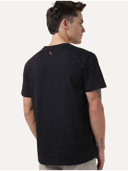 Camiseta Reserva Masculina Estampada Pica-Pau Dark Glitch Preta