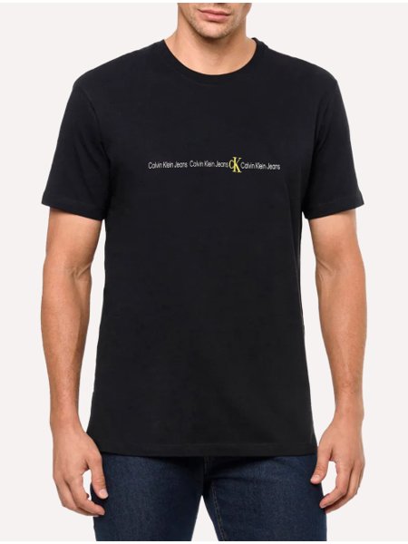 Camiseta Calvin Klein Logo Vertical Masculina