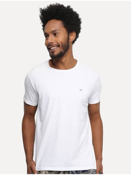 Camiseta Masculina 100% Algodão - Branca