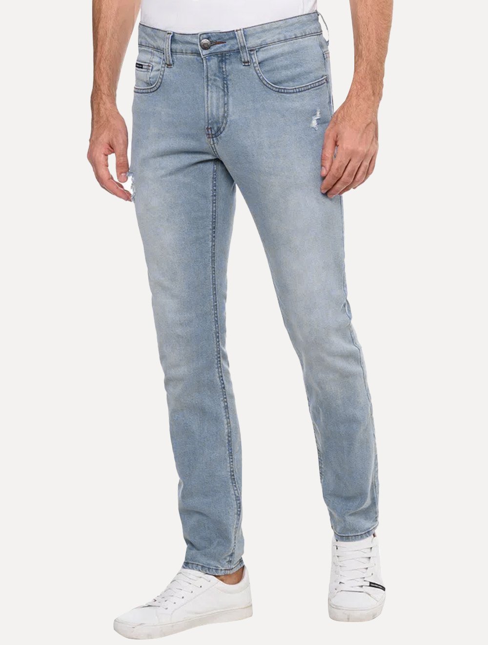 Calvin Klein Jeans HIGH RISE SHORT Azul / Claro - Entrega gratuita