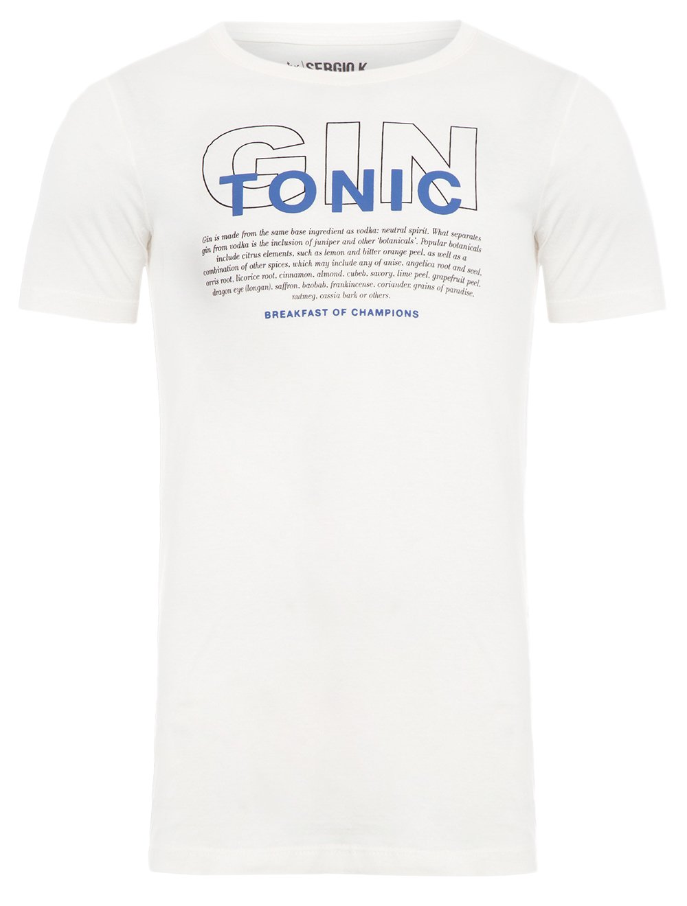 Camiseta Sergio K Masculina Gin Tonic Idea Off White