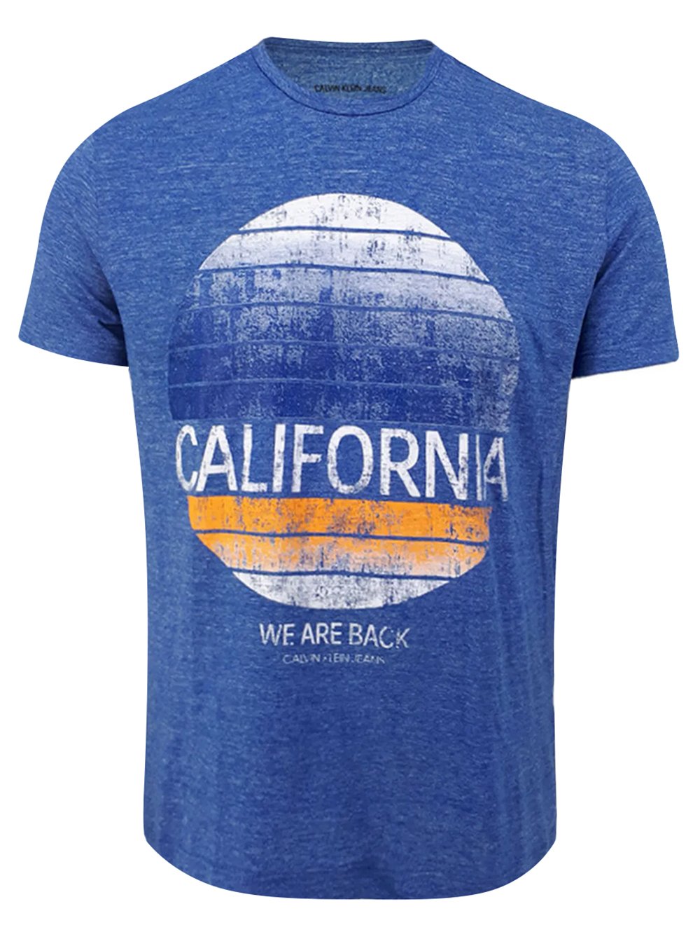Camiseta Calvin Klein We Are Back California Azul Mescla