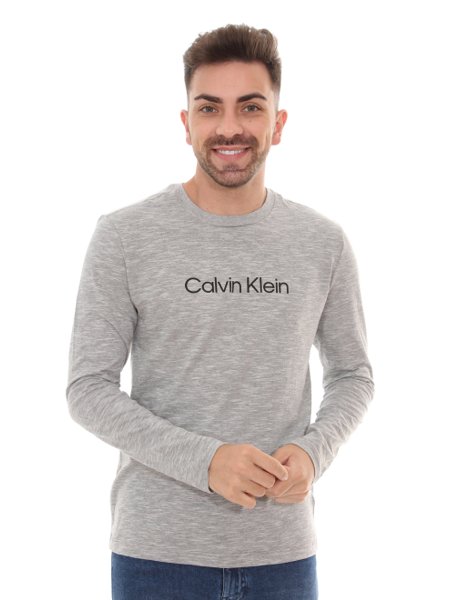 camiseta manga longa calvin klein