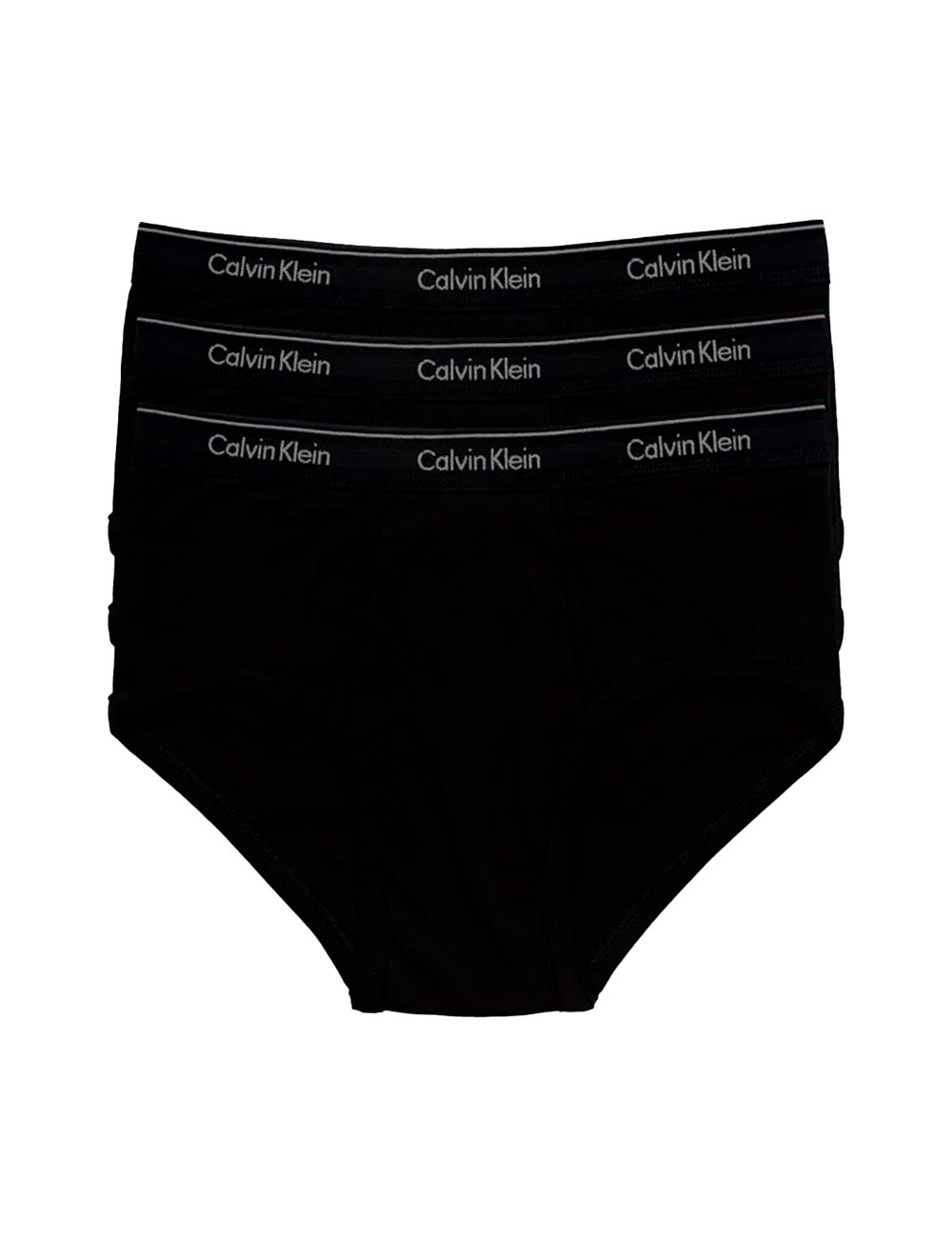 Cueca Calvin Klein Brief Cotton Stretch Classic All Black Pretas