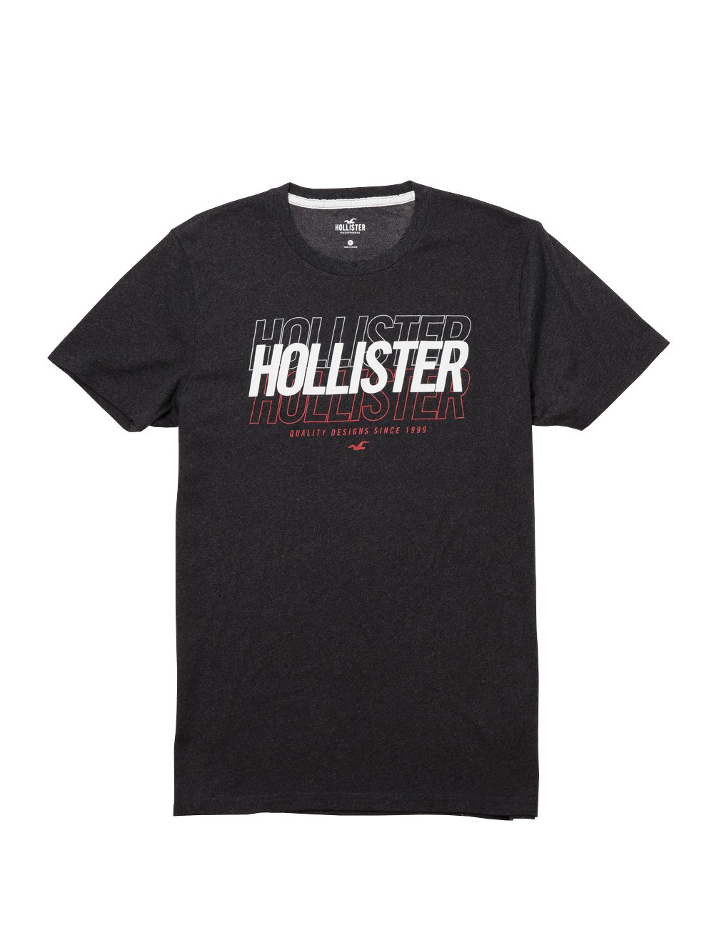 Camiseta Hollister Masculina Must-Have Floral Preta - Preto