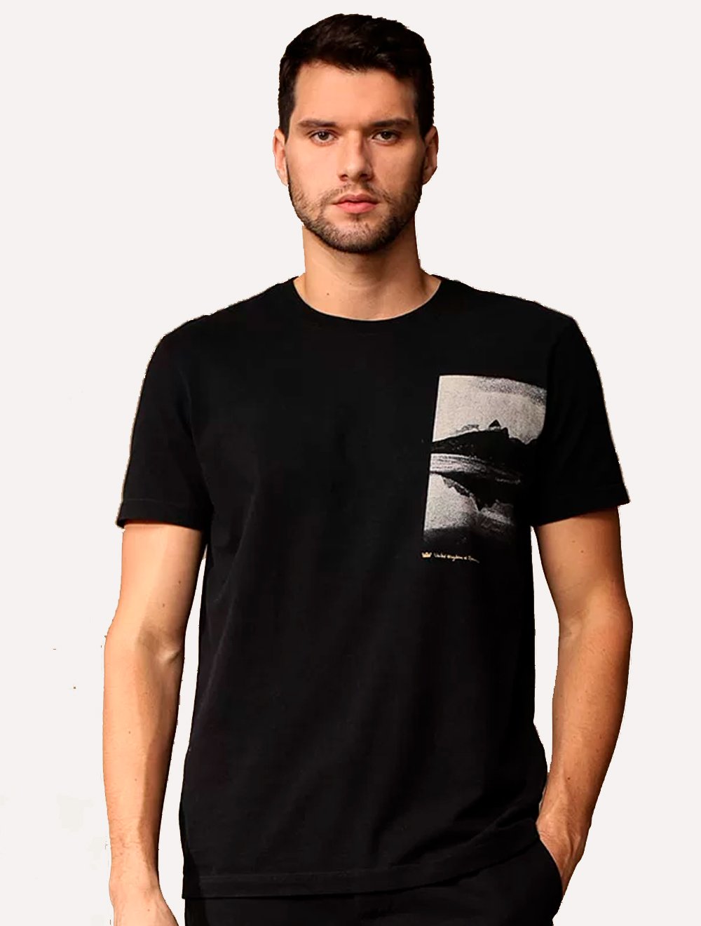 Camiseta Osklen Masculina Slim Vintage Rio Mirror Preta | Secret