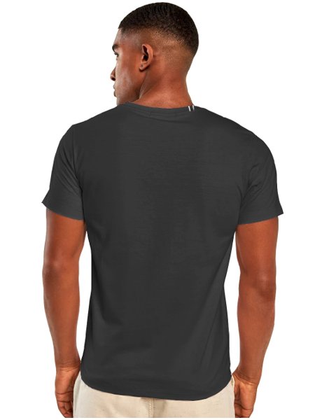 Camiseta Replay Masculina Dry Wash Stoned Chumbo