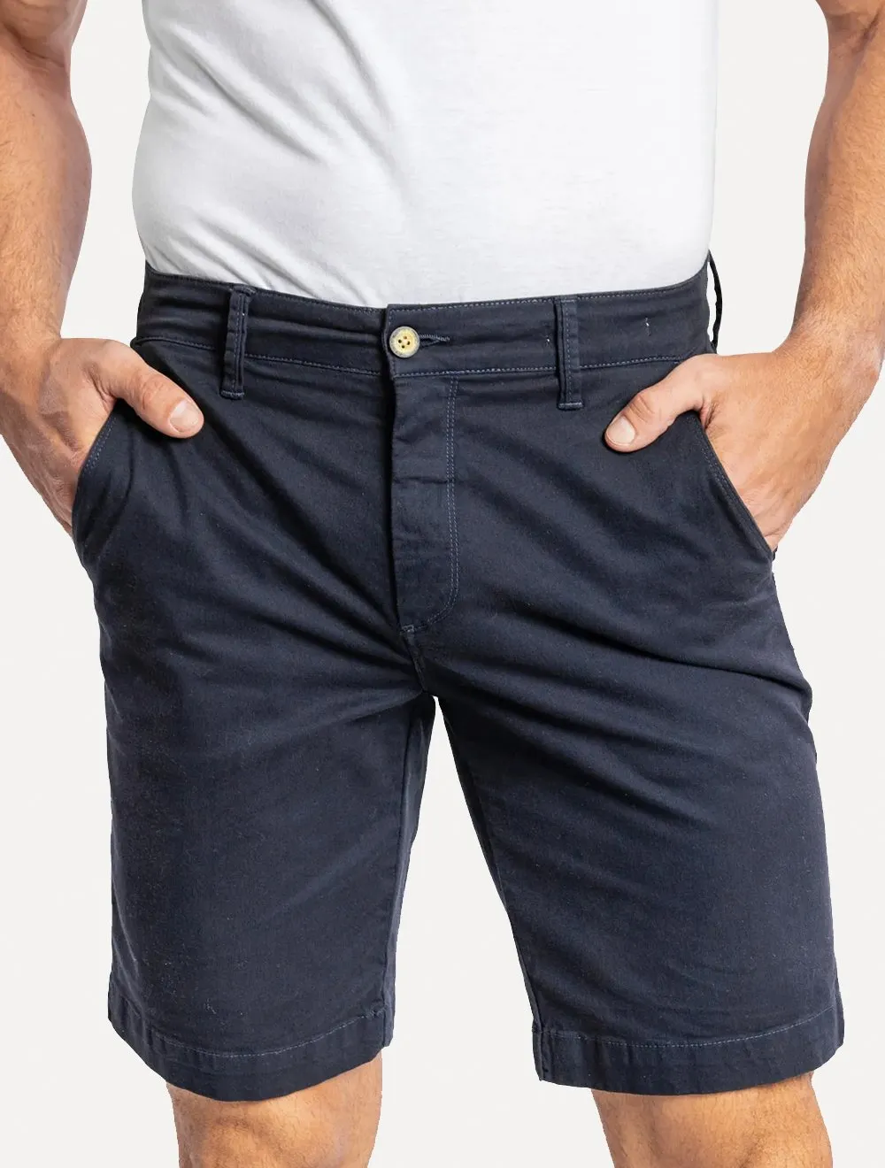 Bermuda Sergio K Masculina Chino Casual Azul Marinho