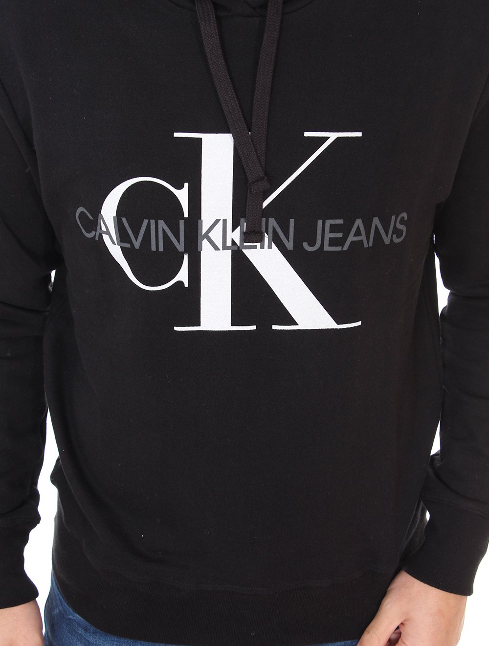 white calvin klein moletom com capuz mens