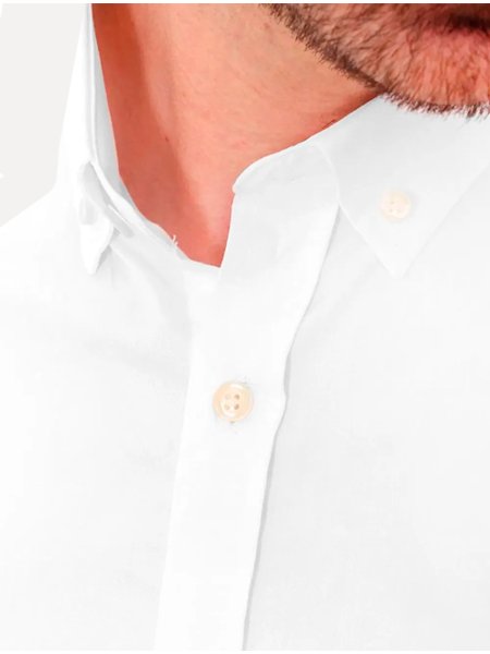 Camisa Ralph Lauren Masculina Custom Fit Classic Branca