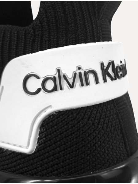 Tênis Calvin Klein Jeans Masculino Tênis Baixo Air Knitt Light Preto
