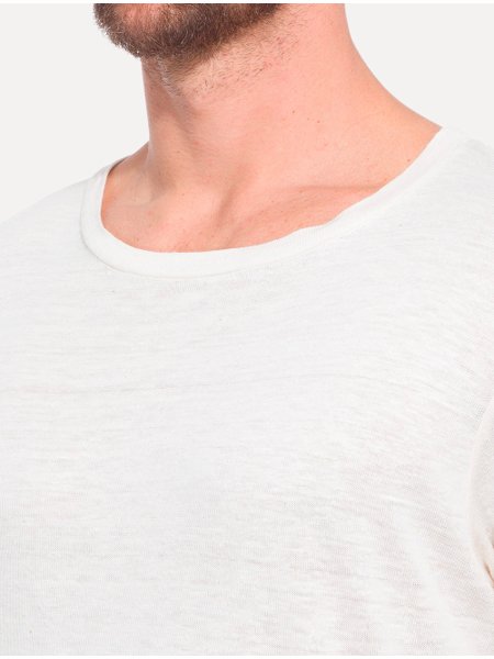 Camiseta Osklen Masculina Regular Silk Perfect Off-White Mescla
