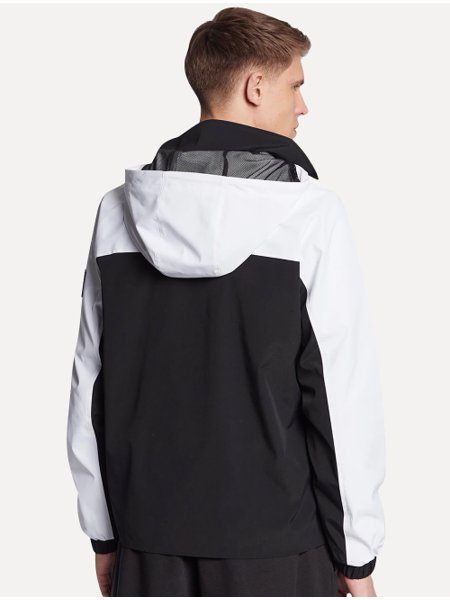 Jaqueta Calvin Klein Jeans Bomber Hoodie Colorblock Preta Secret