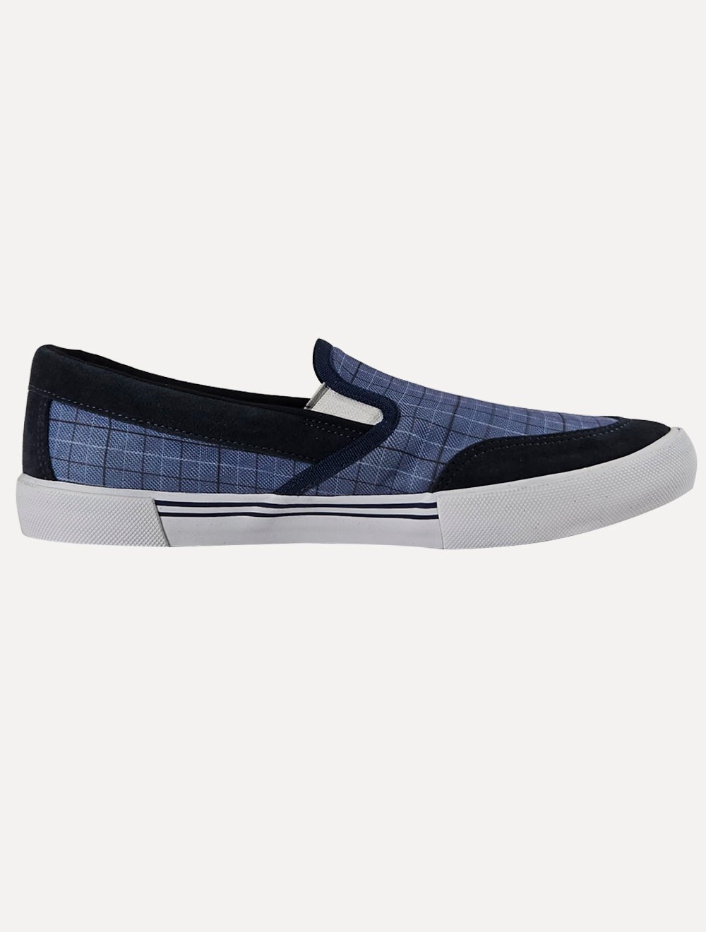 Tênis Original Penguin Masculino Slip On Xadrez Azul Marinho