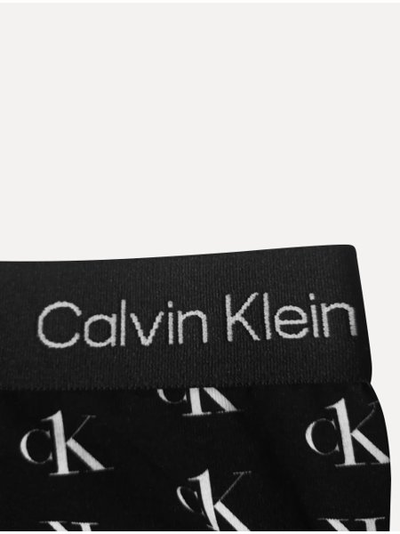 Cueca Calvin Klein Low Rise Trunk Ck 1996 Print Staggred Preta 1UN