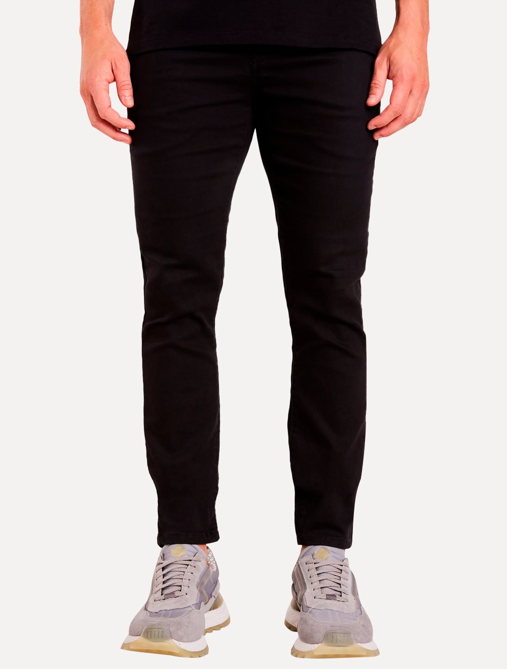 Calça Reserva Masculina Sarja Super Skinny Color Preta Secret Outlet