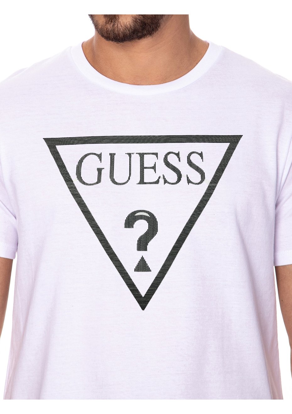 Guess SCRIPT LOGO TEE - Camiseta Estampada - Jet Black/negro