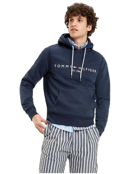 tommy jeans regular fleece moletom com capuz