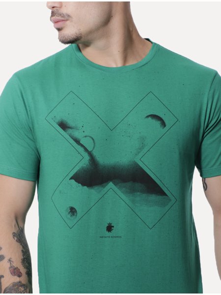 Camiseta Von der Volke Masculina Origineel Infinite Kosmos Verde