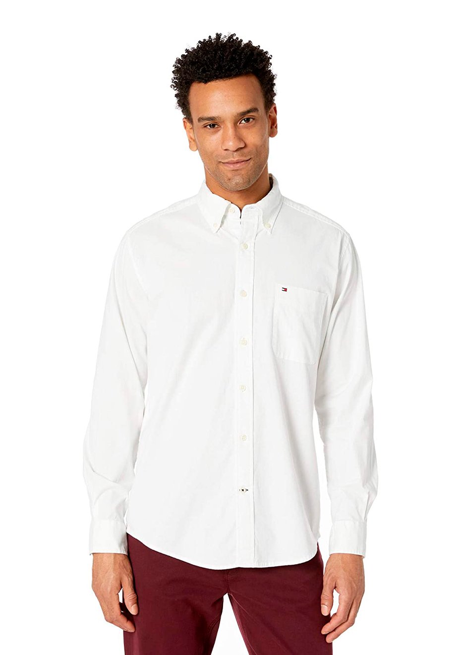 camisa social tommy hilfiger masculina branca