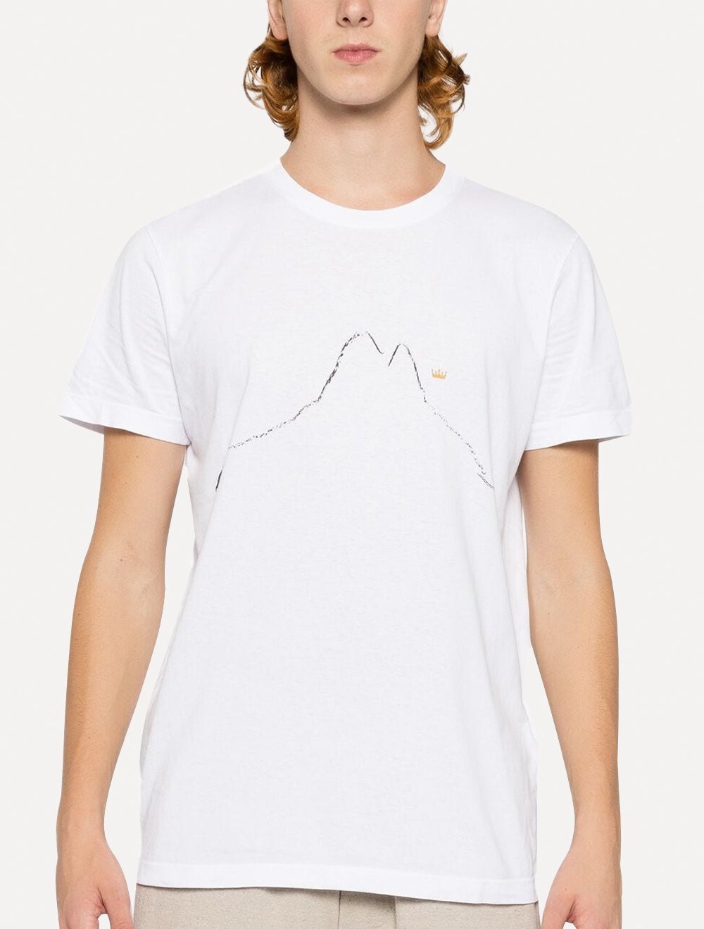 Camiseta Osklen Masculina Slim Stone Minimal Rio Coroa Branca