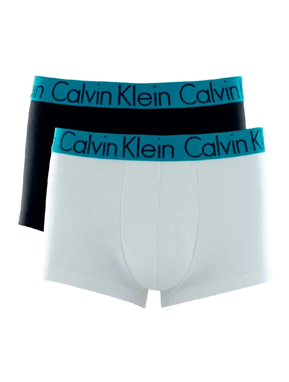 Cueca Calvin Klein Low Rise Cyan Branca e Preta Pack C11.04 BR00 2UN
