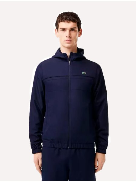 Jaqueta Lacoste Masculina Zipped Sport Training Azul Marinho