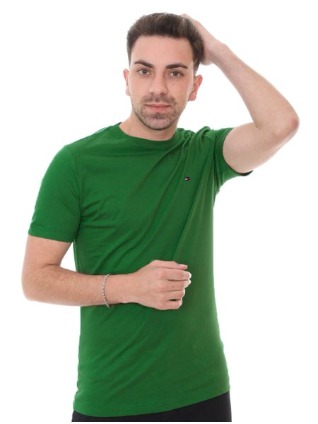 Camiseta Tommy Hilfiger Masculina Essential Cotton Verde