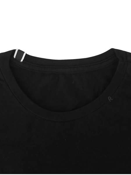 Camiseta Replay Masculina Logo Blazon Silk Preta
