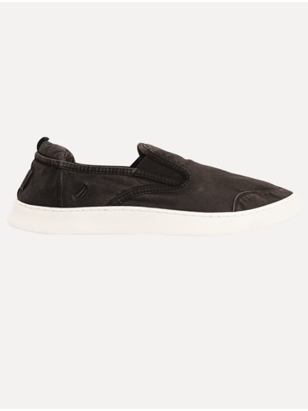 Tênis Nautica Masculino Slip On Tecido Marrom Secret Outlet