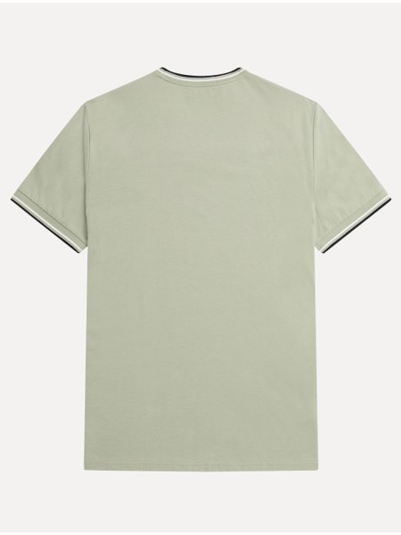 Camiseta Fred Perry Masculina Regular Twin Tipped Cinza
