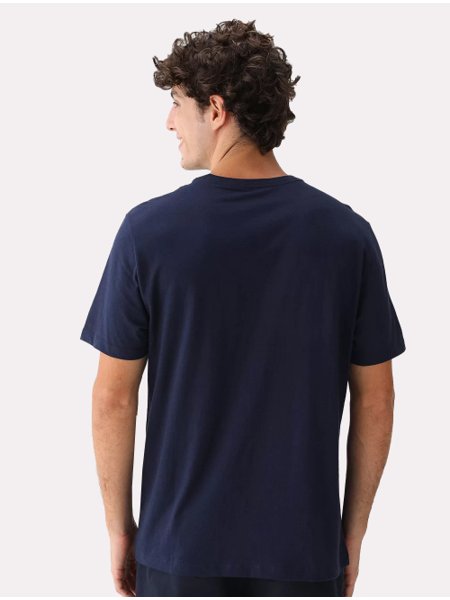 Camiseta Dudalina Masculina Listras Local Azul Marinho