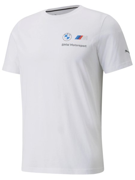 Camiseta Puma Masculina BMW MMS Essentials Small Logo Branca