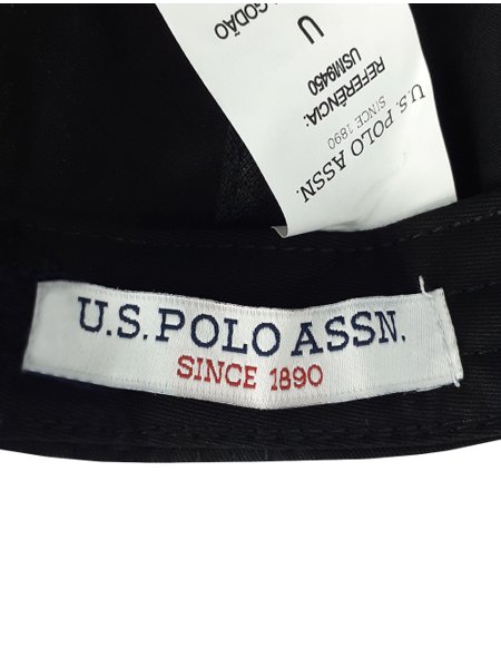 Boné U.S. Polo Assn Masculino Sarja Dad Classic Embroidered Preto