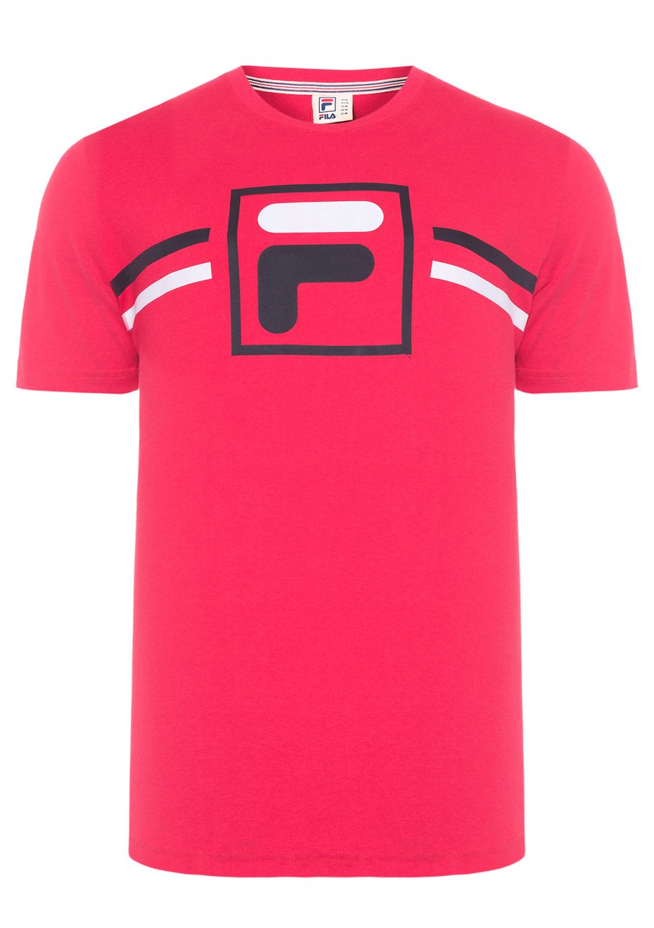Camiseta Fila Masculina FBox Stripes Vermelha