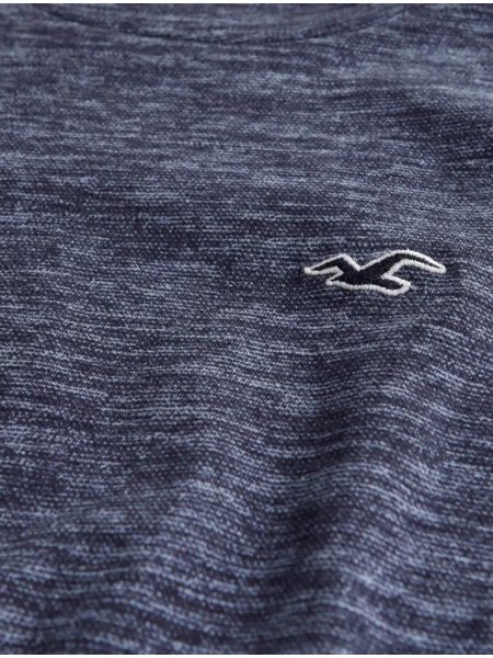 Camiseta Hollister Masculina Must-Have Small Icon Azul Marinho Mescla
