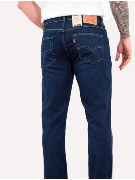 Calça Levis Jeans Masculina 511 Slim Stretch Wear Dark Blue Escura