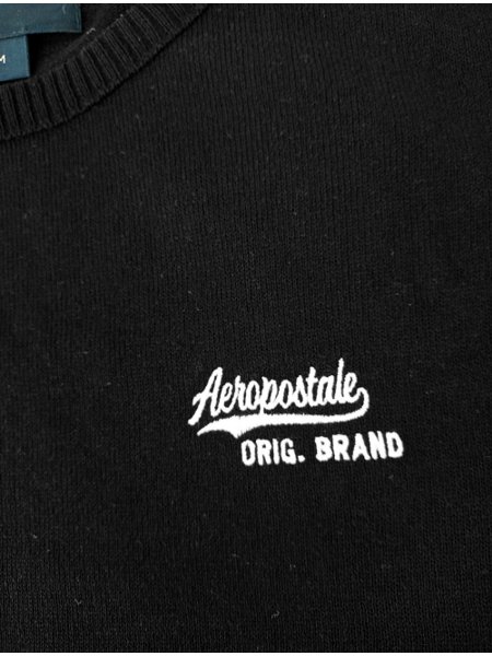 Suéter Aeropostale Masculino Tricot Orig Brand Preto