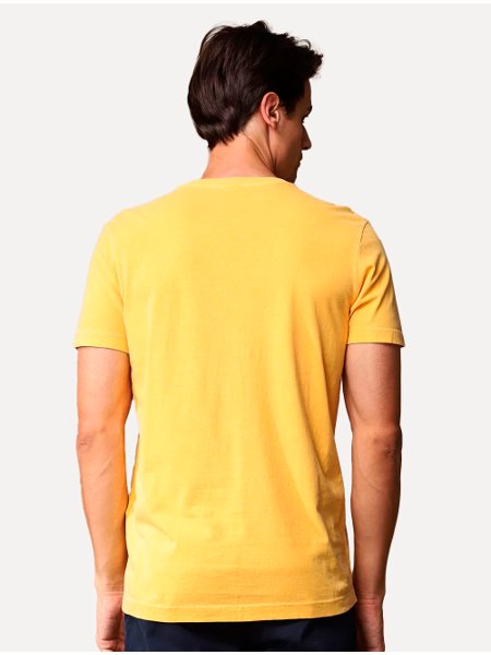 Camiseta Osklen Masculina Slim Stone We Are Nature Amarela