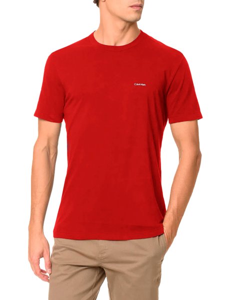 camiseta calvin klein masculina vermelha